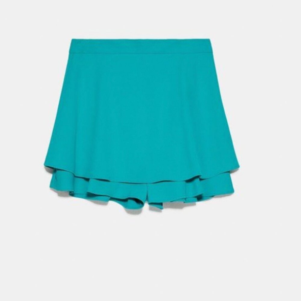 Zara Ruffled Bermuda Skort - Picture 3 of 5